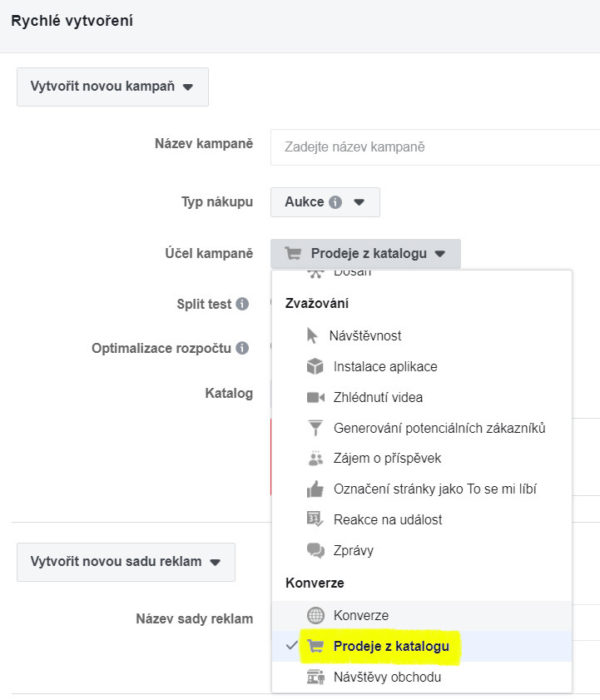 Facebook dynamická reklama